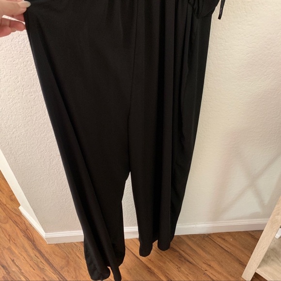 City Chic Black Front Tie Jumpsuit size 22 - Picture 9 of 10